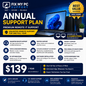 Annual Remote IT Support Plan
